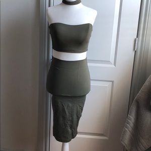 Two piece crop top set